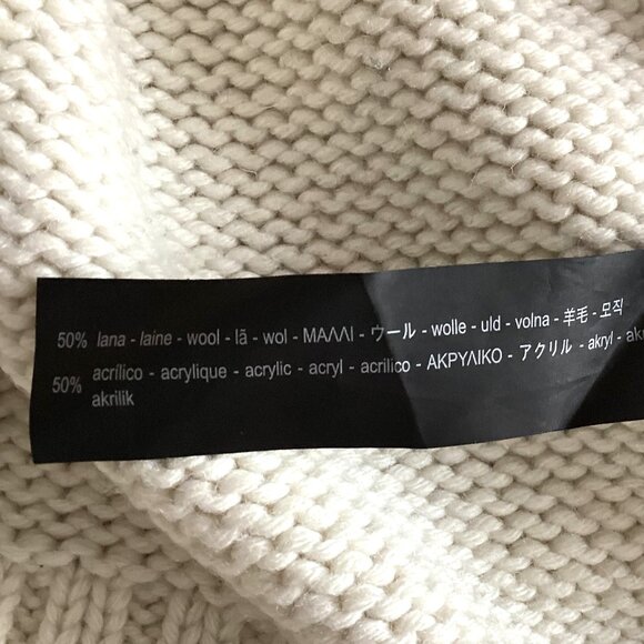 Zara Knit Limited Edition Women's Wool Blend Chunky Knit Sweater Size M Sequin - Picture 9 of 9